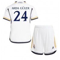 Otroški Nogometni dresi Real Madrid Arda Guler #24 Domači 2023-24 Kratek Rokav (+ Kratke hlače)